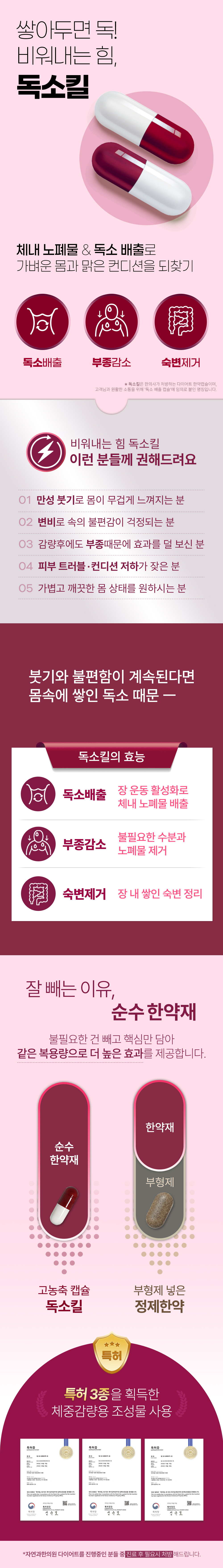 [독소 배출 캡슐] 쌓아두면 독, 비워내는 힘